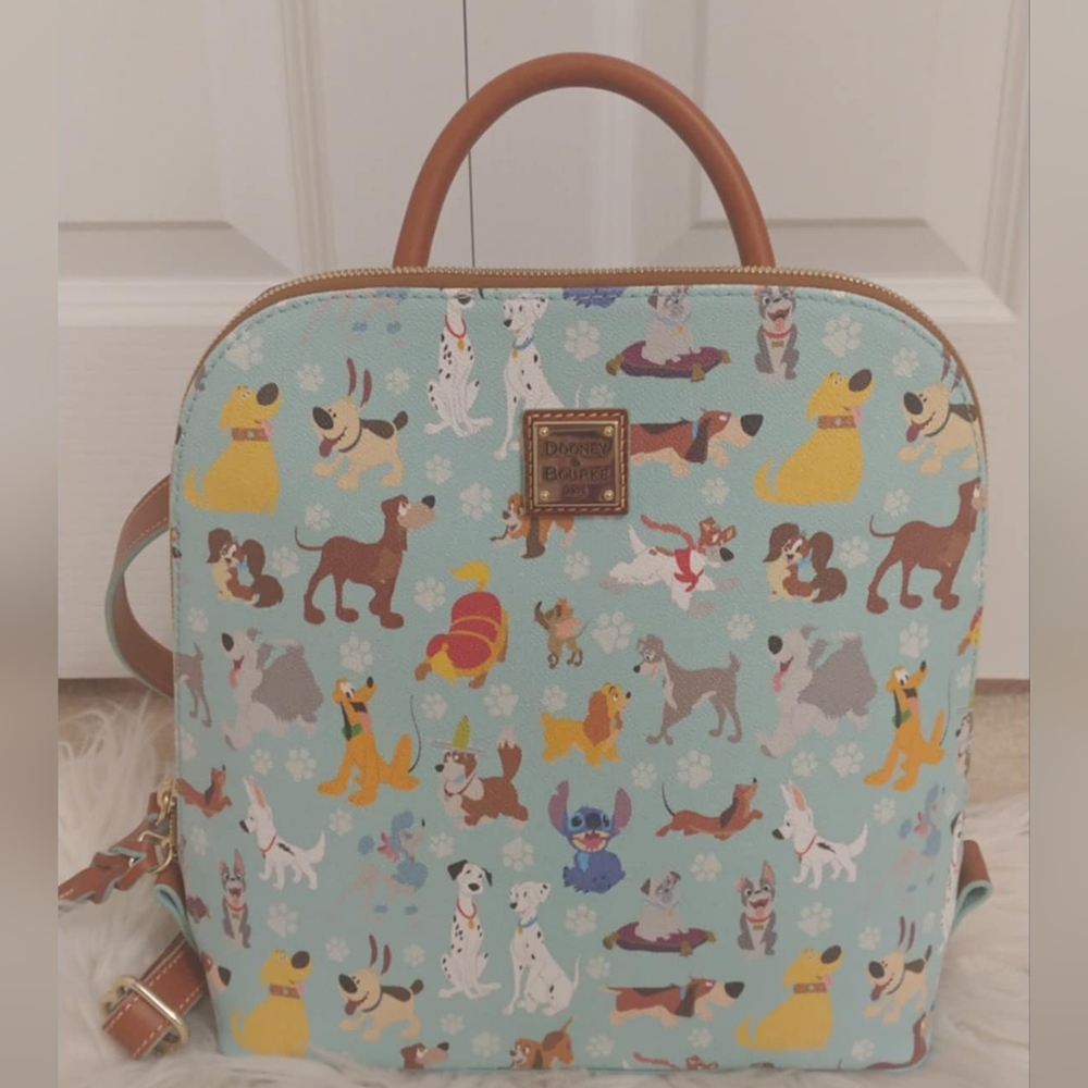 💙FIRM! NWT DISNEY PARKS 2024 DOONEY AND BOURKE TEAL DISNEY DOGS BACKPACK